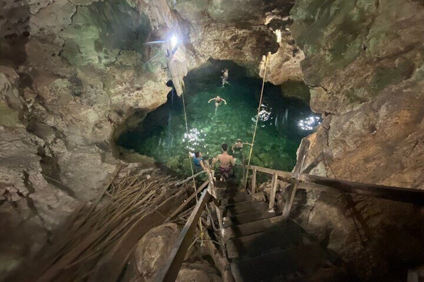 Entrance to Cenote Cazuma