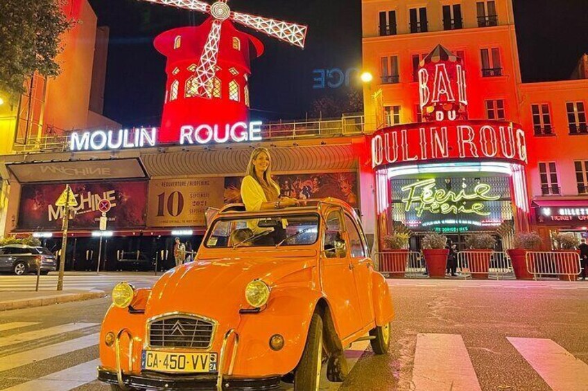 2-hour Private Night Ride in a Citroën 2CV in Paris