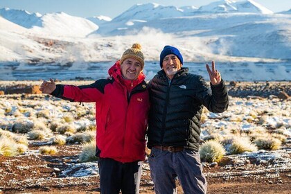 Guided tour to the Tatio Geyser breakfast at Geyser Blanco