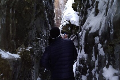 Private Singhampton Caves Snowshoe/Crampons, Collingwood/Blue Mtn