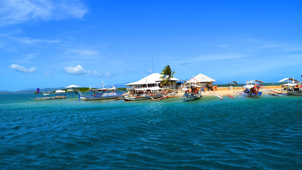 Boats off the coast of Cebu, Philippines