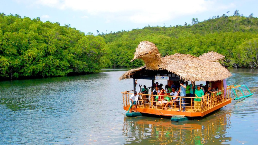Pleasure cruise boat with a thatched bird in Cebu, Philippines