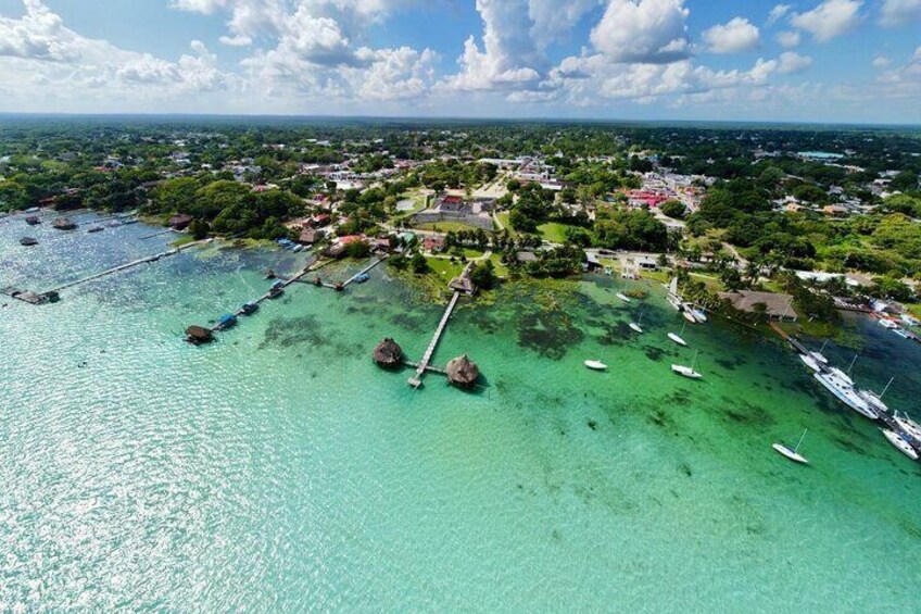 Aerial view Bacalar