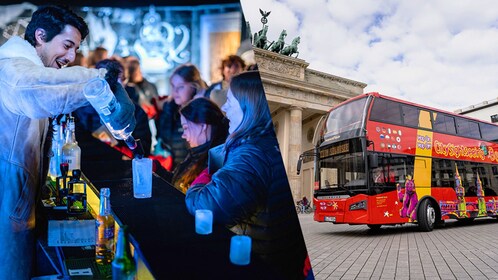 Berlin Kombinasjon: Hop on Hop off busstur & Icebar (inkludert 3 drinker)