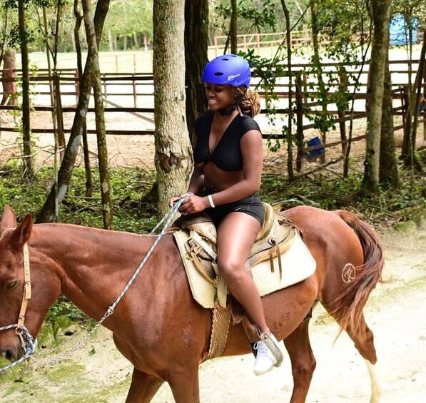 Horseback Riding & ATV Jungle Adventure with Ziplines & Cenote