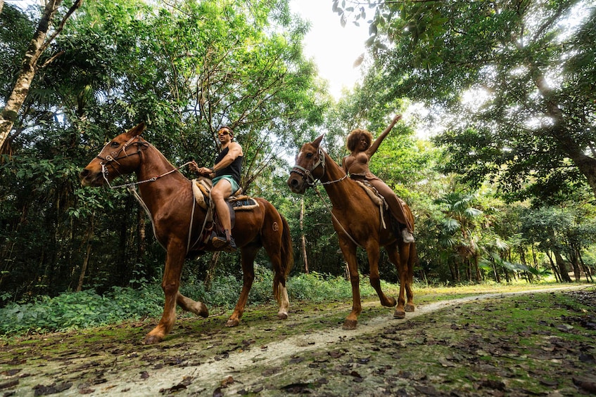 Horseback Riding & ATV Jungle Adventure with Ziplines & Cenote