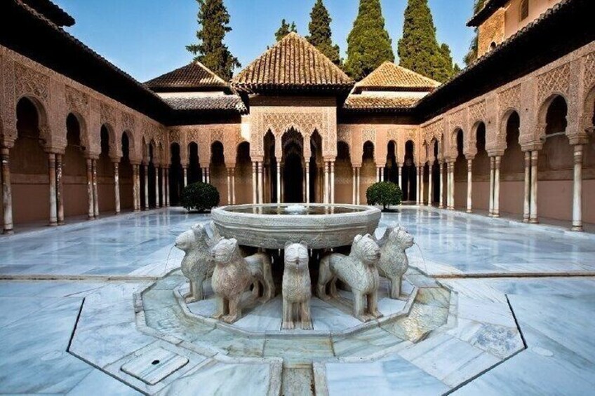 COURTYARD OF THE LIONS
THE ALHAMBRA
GRANADA - SPAIN