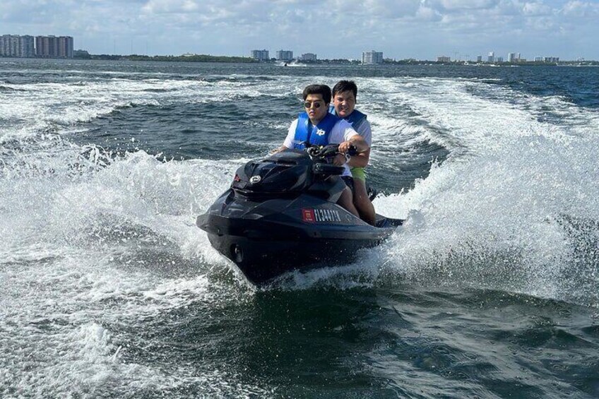 Miami Jet Ski and Boat Ride on the Bay