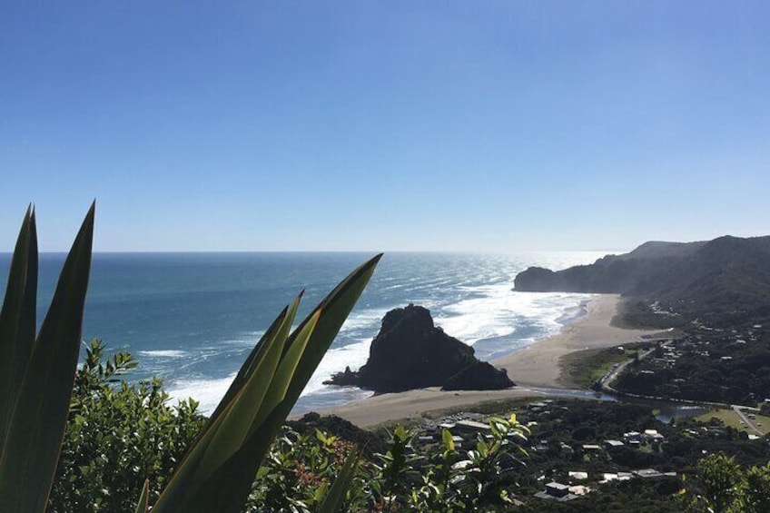 View of Piha Beach and Lion Rock