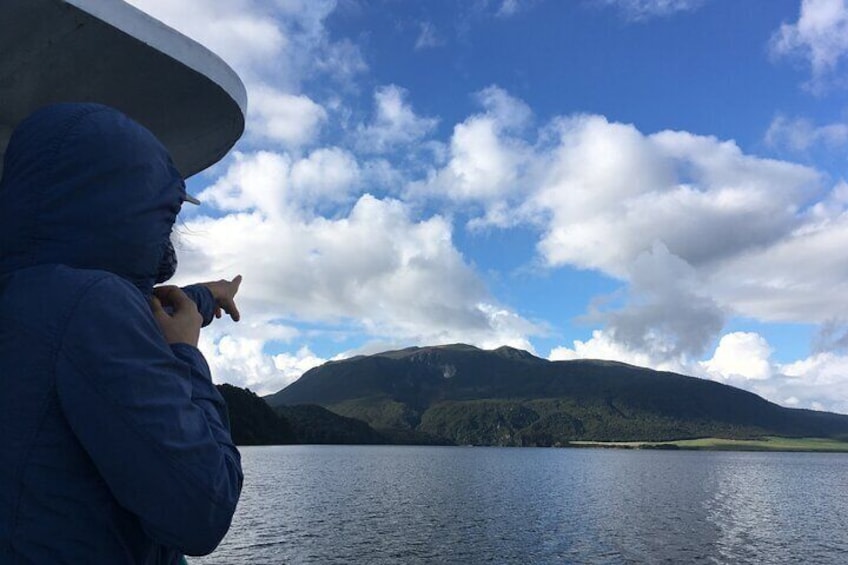 View of Mount Tarawera, which erupted in 1886