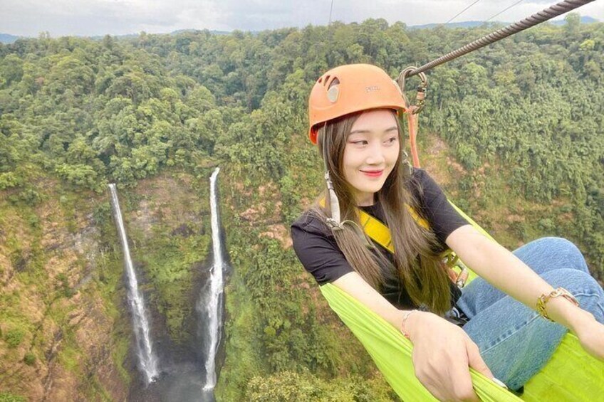 Pakse Zipline Experience in Tad Fane Waterfall