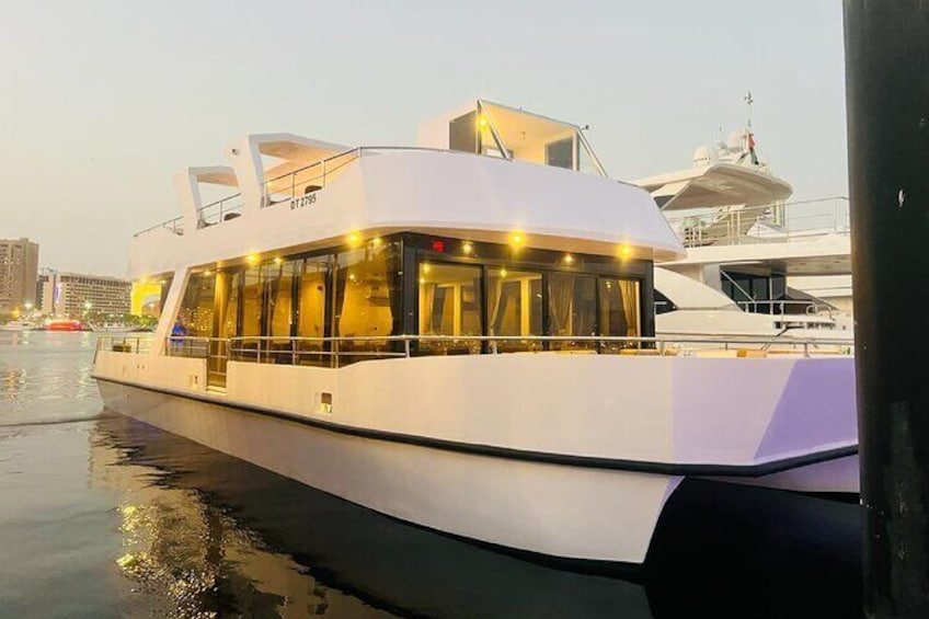 Catamaran Cruise with Dinner at Al Jaddaf Waterfront Dubai