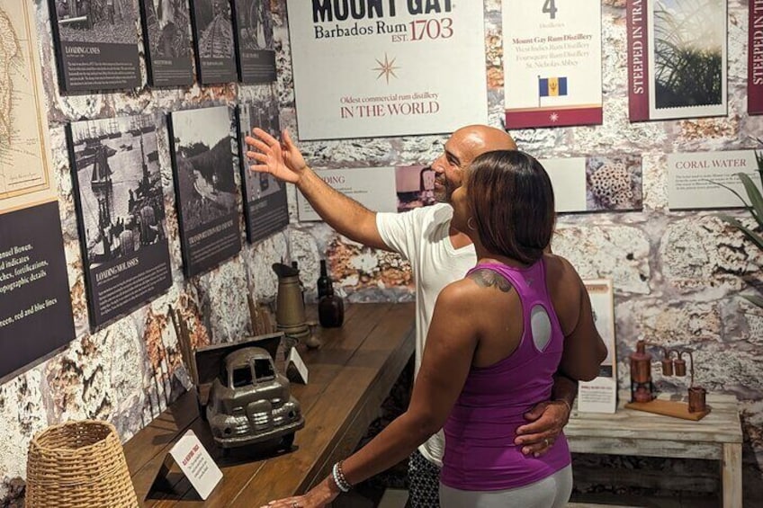 Guests in the Mount Gay Rum History Museum 