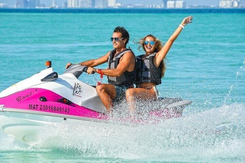 Cancun Combo Adventure: Snorkeling, Parasailing and Jet Ski