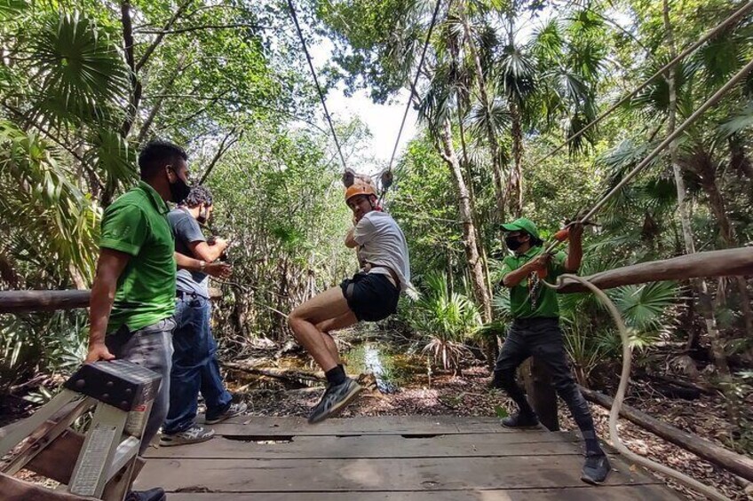 Snorkel in Reefs & Swim in Cenote + ATV + 3 Ziplines + Lunch