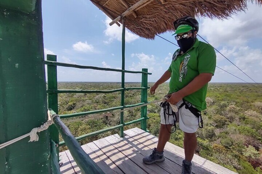 Snorkel in Reefs & Swim in Cenote + ATV + 3 Ziplines + Lunch