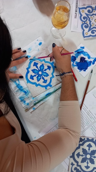 Picture 8 for Activity Porto: Tile Painting and Cocktails in Downtown Porto