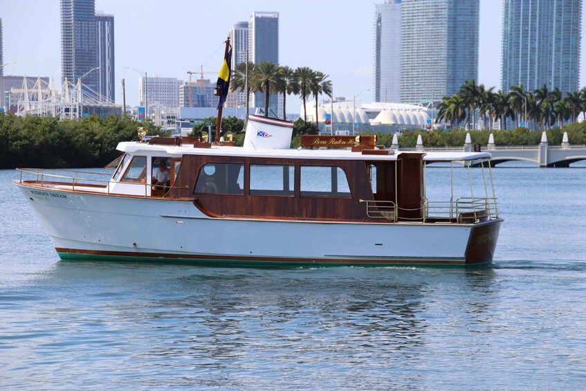 Picture 8 for Activity Miami: Miami Skyline Vintage Yacht Cruise,