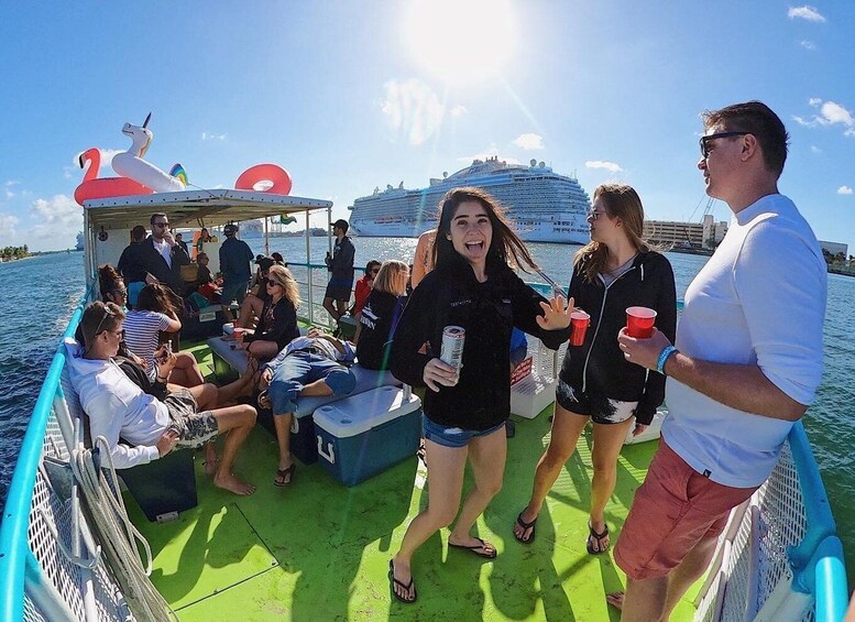 Picture 4 for Activity Fort Lauderdale: Scenic Boat Trip w/ Swim Stop & Inflatables