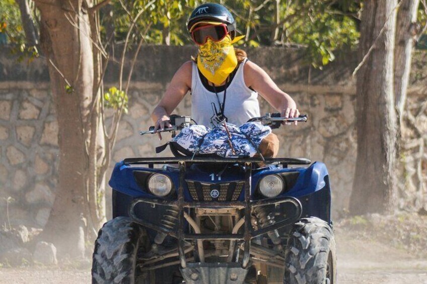 Jungle ATV, Cenote & Monkey Bonding Tour