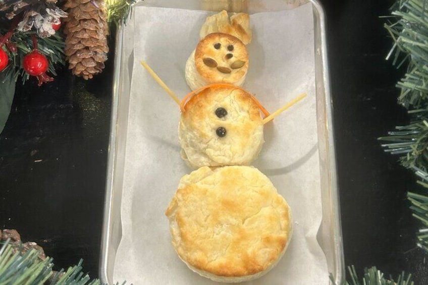 Snowman biscuits