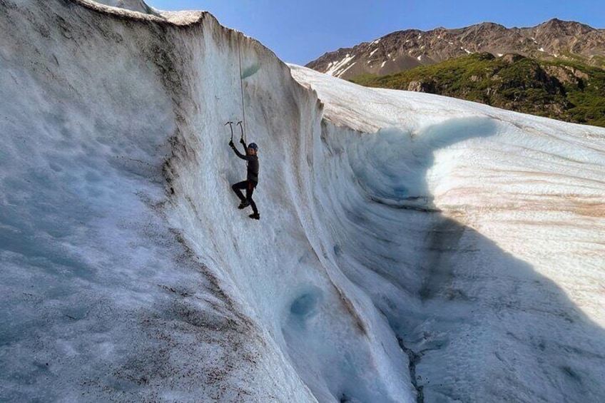 Snowmobile Access Ice Climbing Adventure