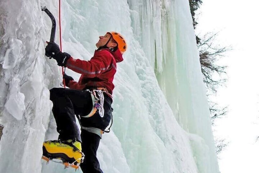 Snowmobile Access Ice Climbing Adventure