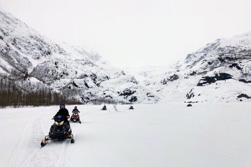 Snowmobile Access Ice Climbing Adventure