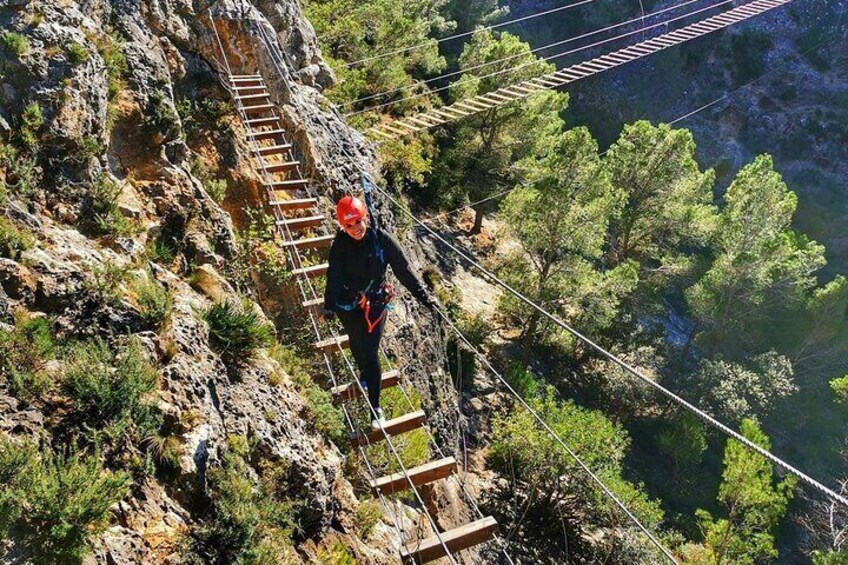 Via ferrata of Fuente de Godalla in Enguera