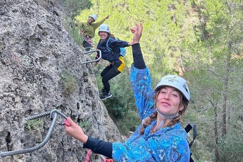 Via ferrata of Fuente de Godalla in Enguera