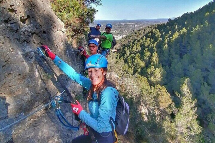 Via ferrata of Fuente de Godalla in Enguera