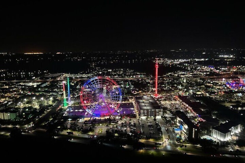 Orlando Area Theme Parks and City Lights at Night! *22 miles*