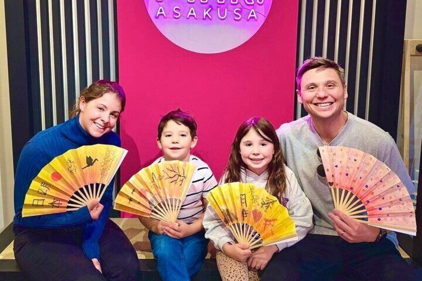  Art Japanese Fan Crafting Experience in Tokyo Asakusa