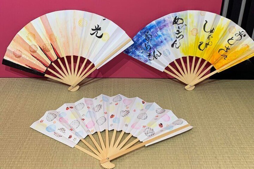  Art Japanese Fan Crafting Experience in Tokyo Asakusa