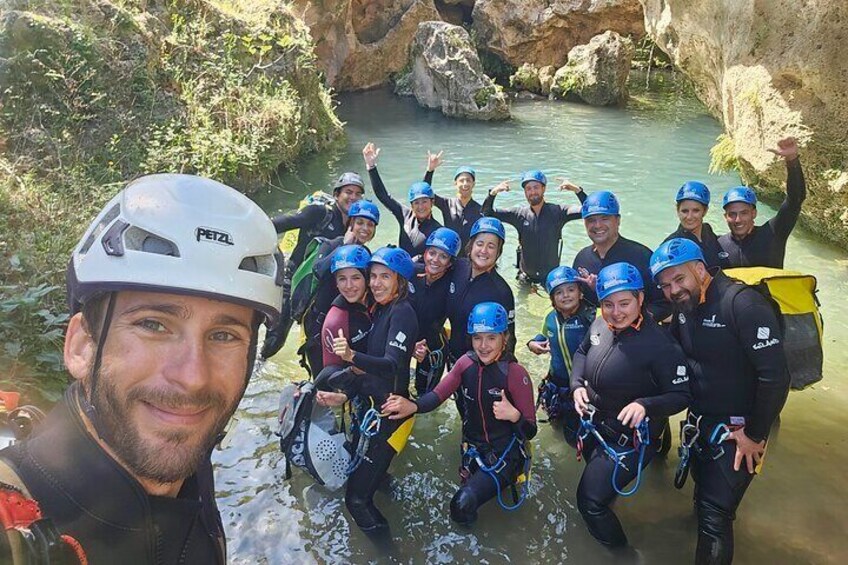 Climbing Experience in Gorgo de la Escalera Ravine