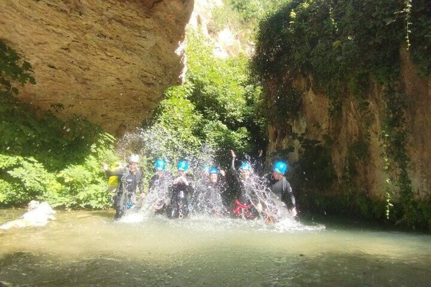 Climbing Experience in Gorgo de la Escalera Ravine