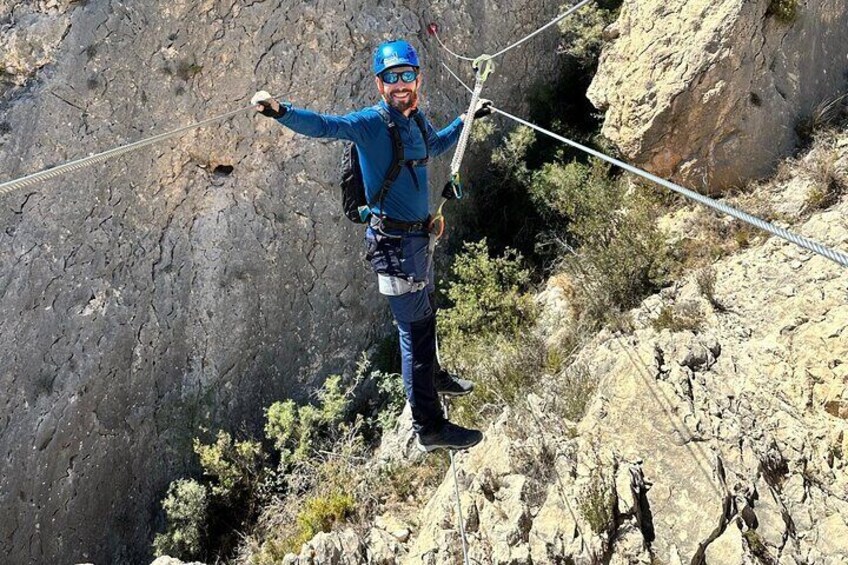 4 Hour Climbing Experience Via Ferratas of Bolón