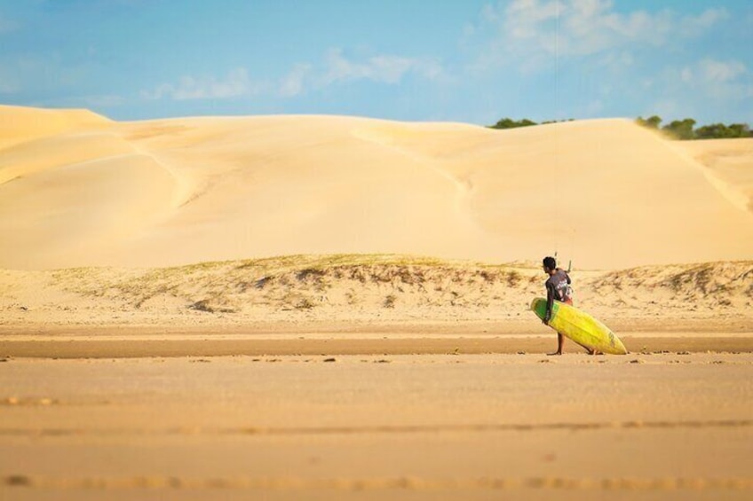 Kitesurfing lessons in the Parnaíba River Delta