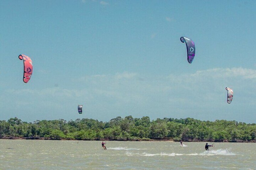Kitesurfing lessons in the Parnaíba River Delta