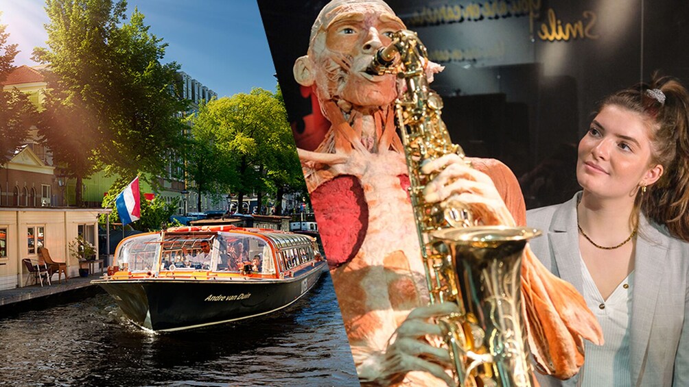 Amsterdam 1 hour Canal Cruise & BODY WORLDS Entrance