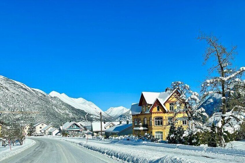 Winter views on the way to Geiranger