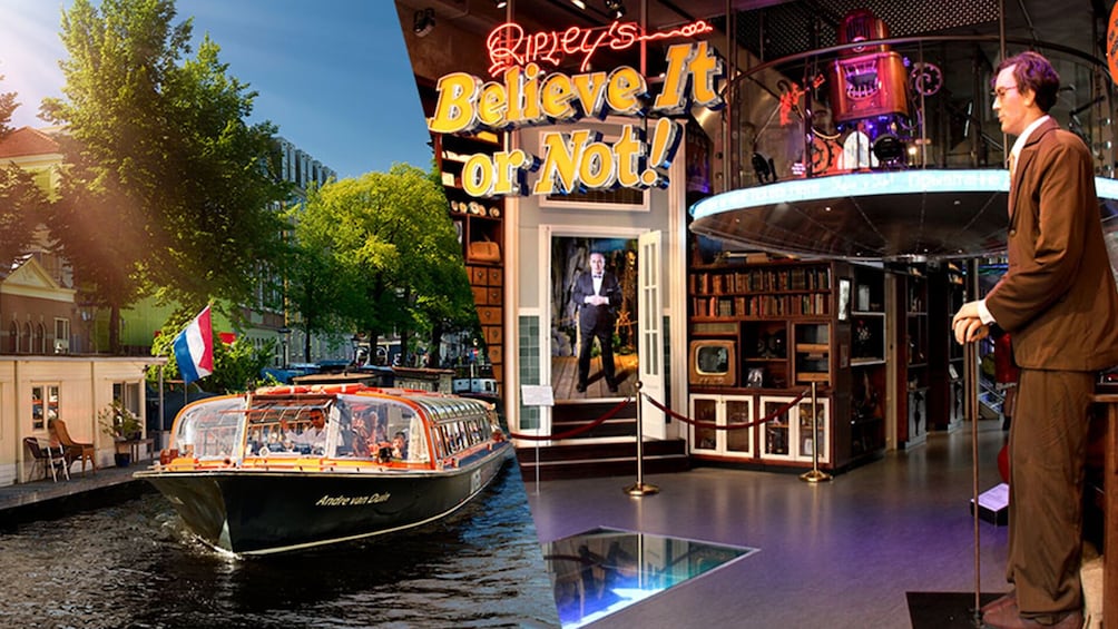 Amsterdam combination: Ripley's Believe it or Not and 1-Hour Canal Cruise