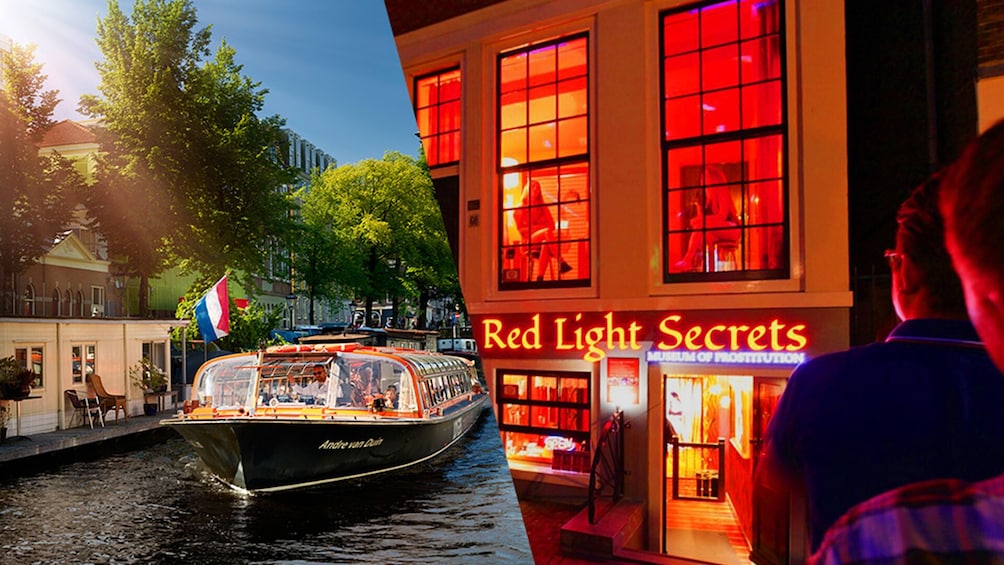 Amsterdam Combination: Red Light Secrets Museum and 1 Hour Canal Cruise