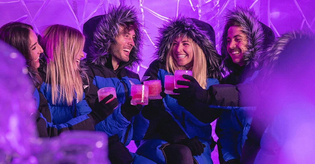 Picture 1 for Activity Queenstown: Ice Bar Entry with Warm Winter Gear and Drink