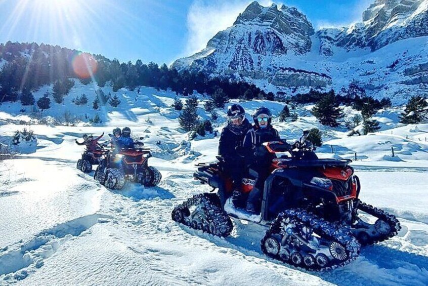 4X4 Snowmobile Route 2 hours in Formigal and Panticosa