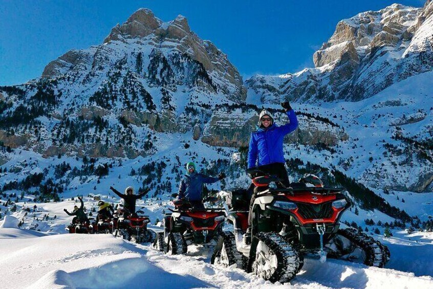 4X4 Snowmobile Route 2 hours in Formigal and Panticosa