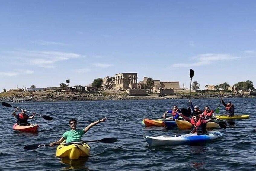 Private Kayaking Activity at Philae Temple in Aswan