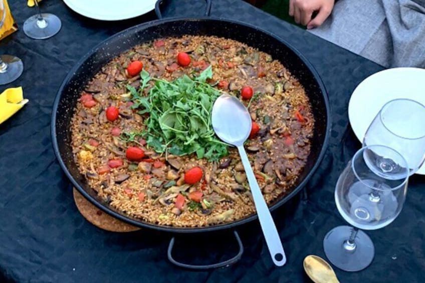 Authentic Paella & Sangria in a Stunning Rooftop Loft
