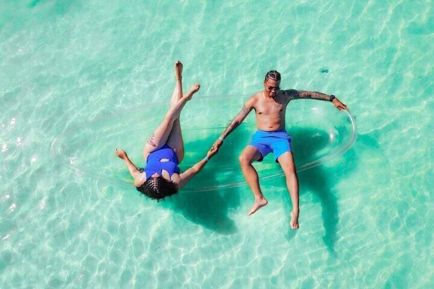 Beach Day and Clear Kayak Photoshoot in Bahamas