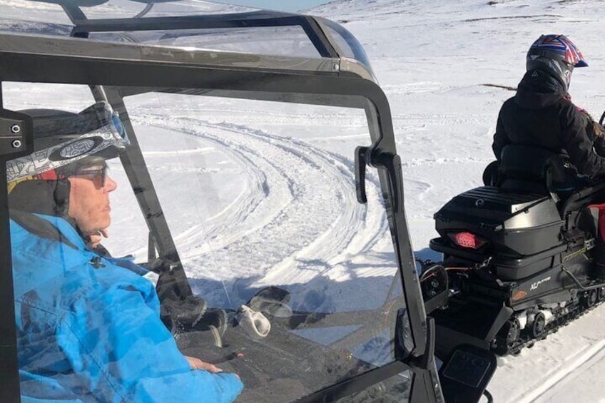 PRIVATE Adventure Glass Igloo Lunch by the Fire Snow Scooters 